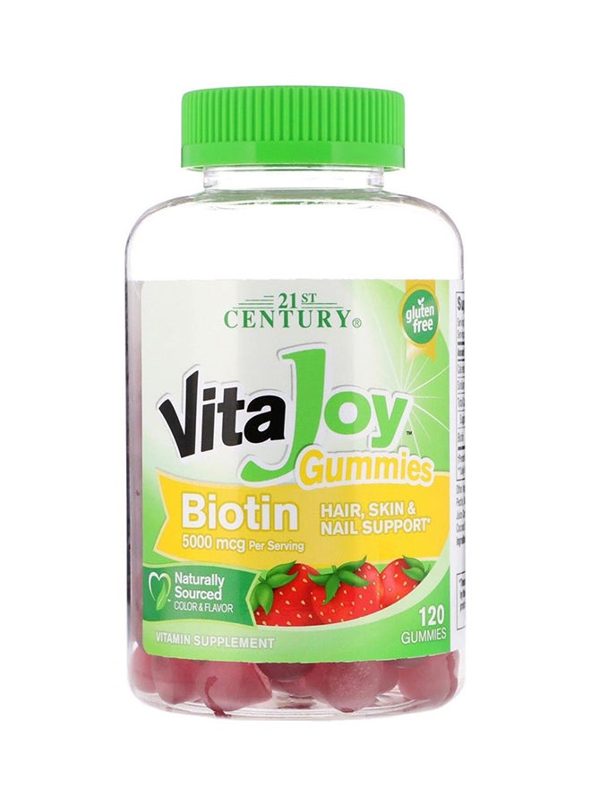 مكمل غذائي بيوتين فيتا جوي - 120 قرص قابل للمضغ